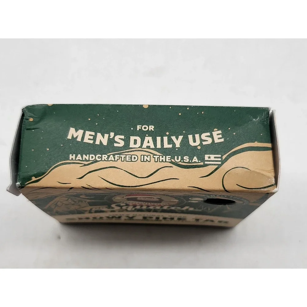 Dr. Squatch Snowy Pine Tar Men's Soap Limited Edition 5oz Balsam Fir Medium Grit